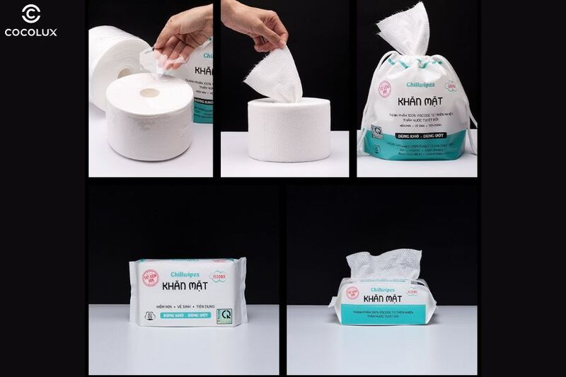 Một số sản phẩm khăn mặt khô đến từ thương hiệu Chillwipes