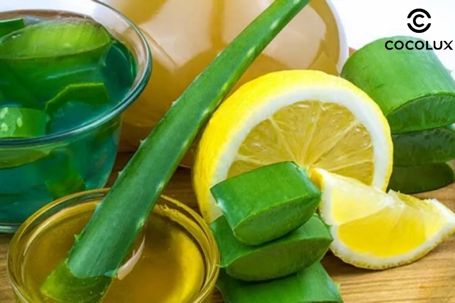 Làm xịt khoáng tại nhà bằng nha đam và chanh