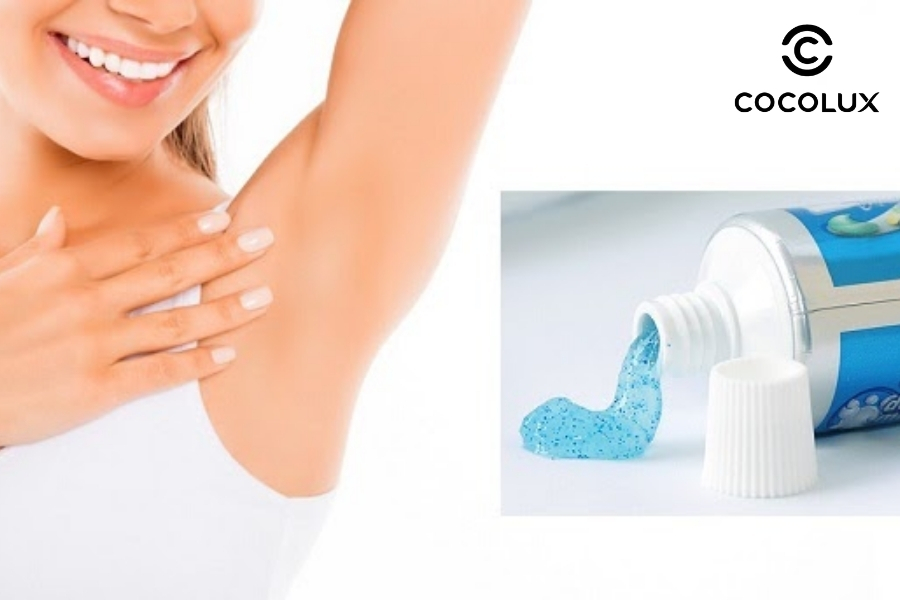 Trị thâm nách tại nhà bằng kem đánh răng
