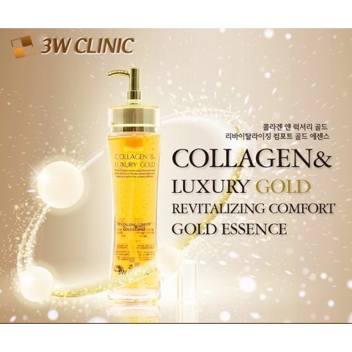 Tinh Chất 3W Clinic Collagen & Luxury Gold Làm Mịn Da, Ngăn Ngừa Lão Hóa 150ml