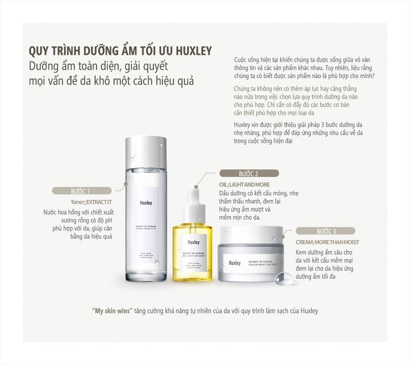 Bộ Sản Phẩm Huxley Extra Moisture Trio - Dưỡng Ẩm