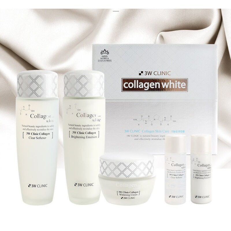 Set 3W Clinic Collagen White Skin Care - Trắng