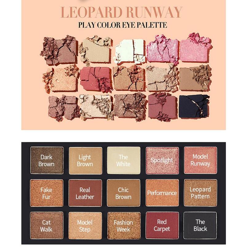 Phấn Mắt 15 Ô Etude House Play Color Eye Palette Leopard Runway