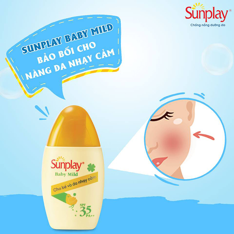 Sữa Chống Nắng Sunplay Baby Mild Cho Bé Và Da Nhạy Cảm 30g