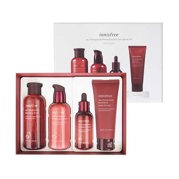 Set Dưỡng Da Lựu Đỏ Innisfree Jeju Pomegranate Revitalizing Special