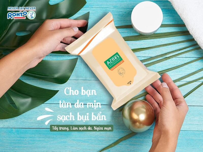 Khăn Giấy Tẩy Trang & Lau Mặt Acnes 20 PCS