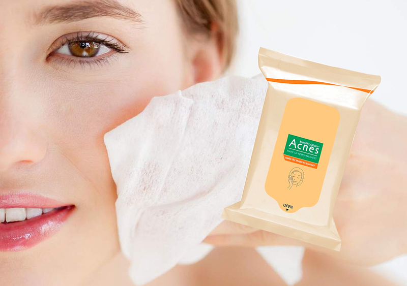 Khăn Giấy Tẩy Trang & Lau Mặt Acnes 20 PCS