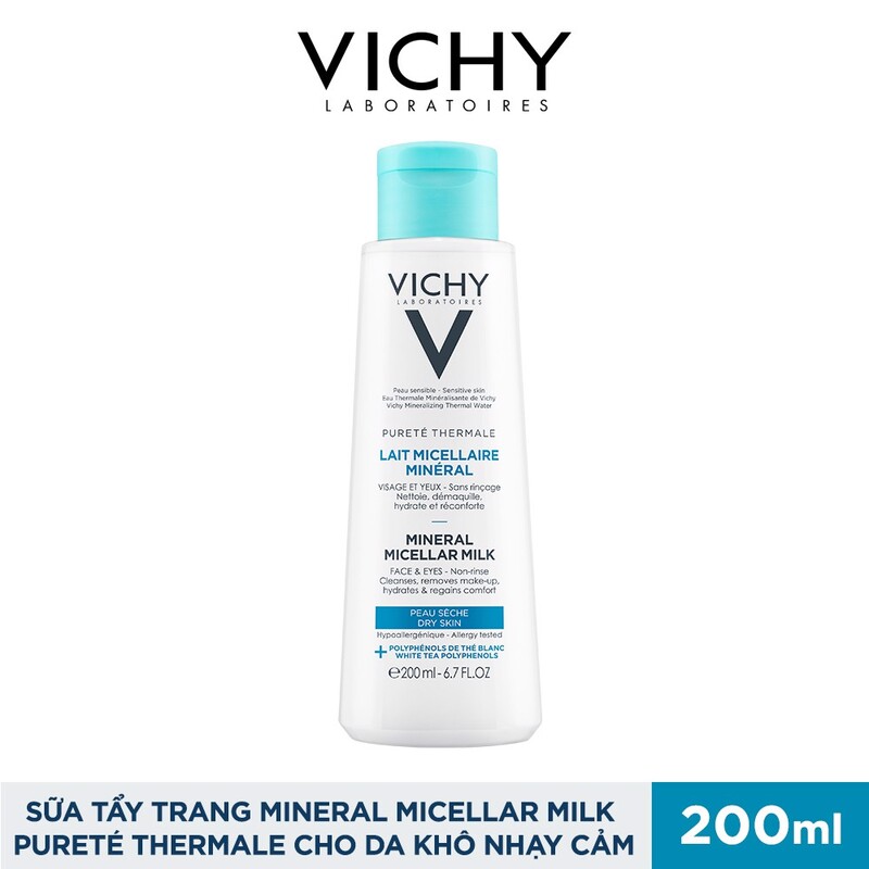 Sữa Tẩy Trang Vichy Sạch Sâu và Cấp Ẩm 24h