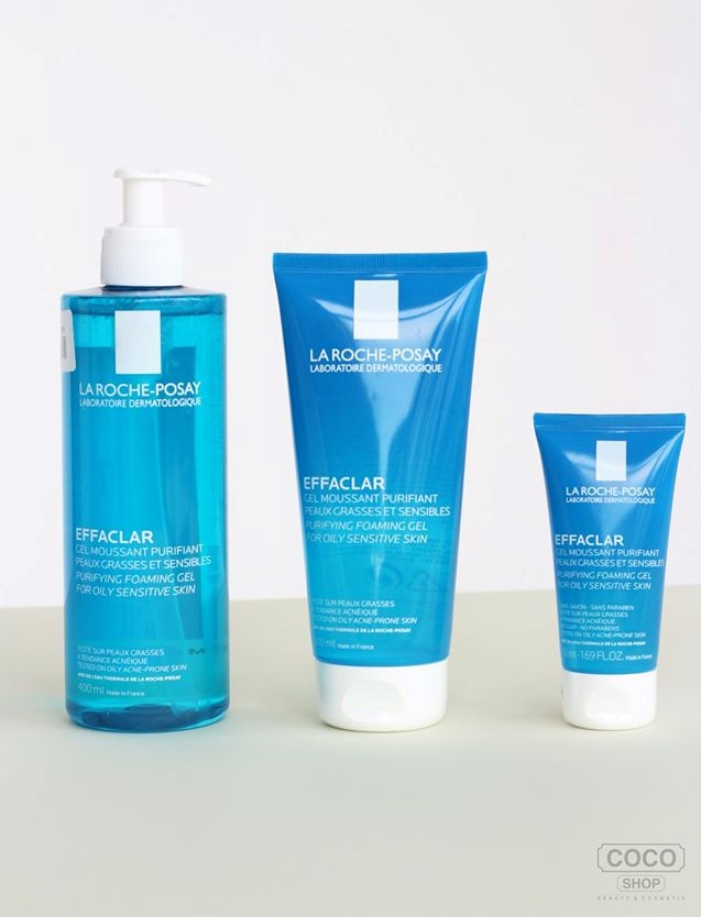 Gel Rửa Mặt La Roche-Posay Effaclar Moussant Purifiant Tạo Bọt Cho Da Dầu, Nhạy Cảm 50ml
