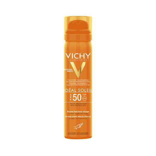 Xịt Chống Nắng Vichy Giảm Dầu, Khô Ráo, Không Gây Nhờn Rít SPF 50 PA+++ 75ml