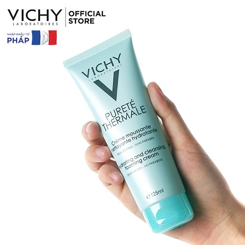 Sữa Rửa Vichy Purete Thermal Tạo Bọt Dạng Kem 125ml