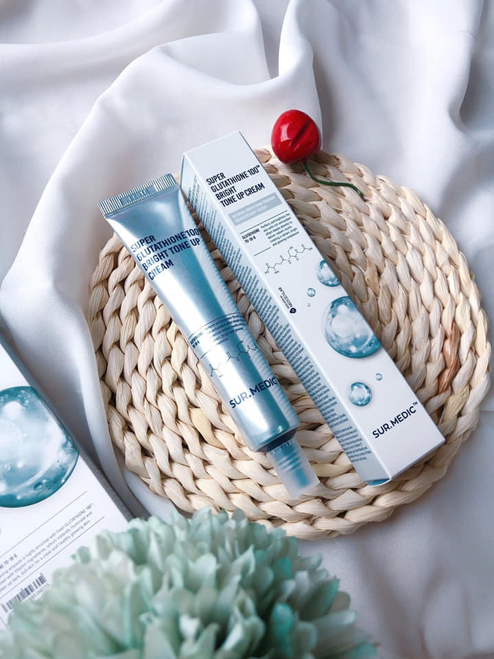 Kem Dưỡng Sur.Medic+ Super Glutathione 100 Bright Tone Up Cream Nâng Tông Sáng Da 40ml