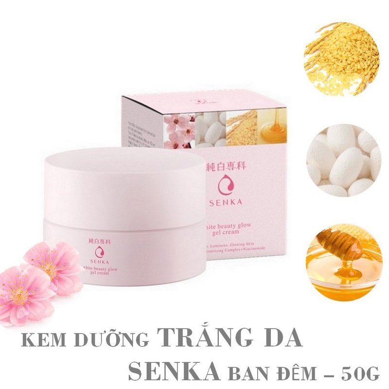 Kem Dưỡng Senka White Beauty Sáng Da Ban Đêm 50g