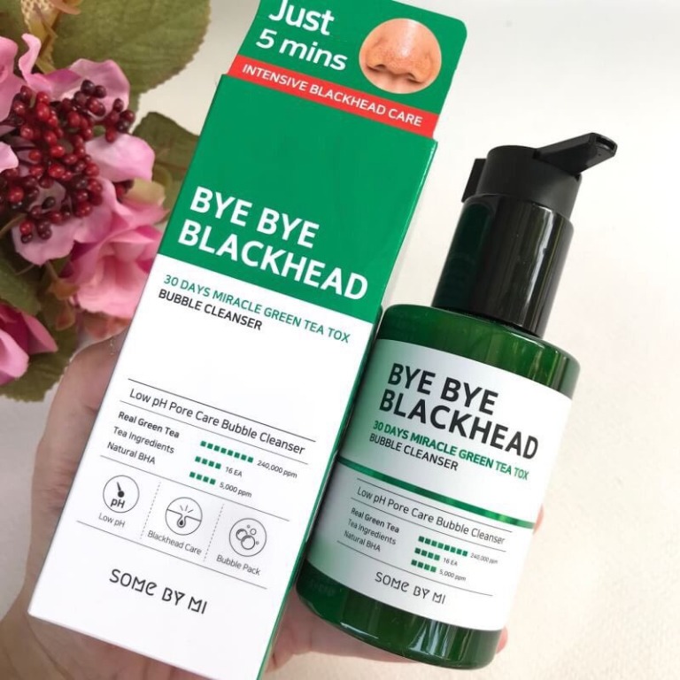 Sữa Rửa Mặt Some By Mi Sủi Bọt, Giảm Mụn Đầu Đen 120ml