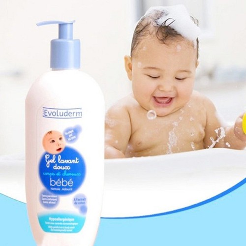 Gel Tắm Gội Evoluderm Dịu Nhẹ Cho Em Bé 500ml