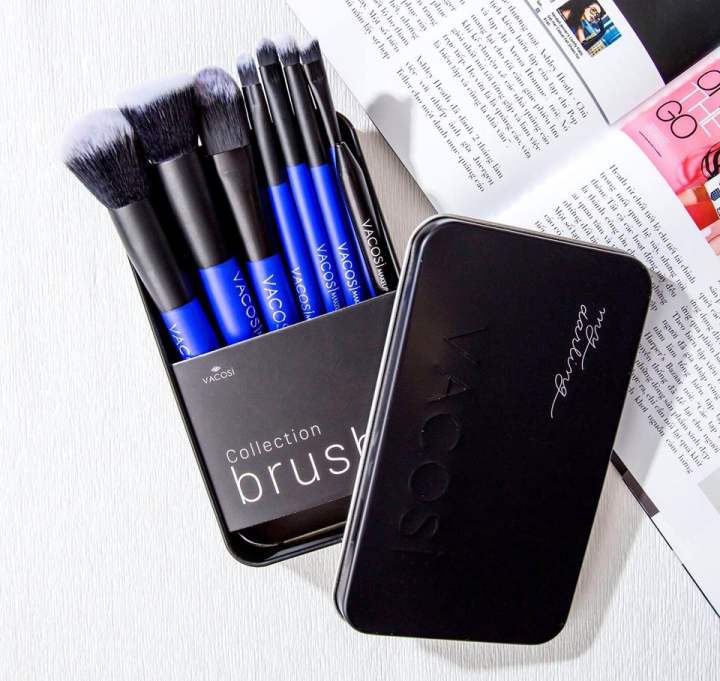 Bộ Cọ Vacosi My Darling Travel Brush 8 Cây Màu Đen BC24