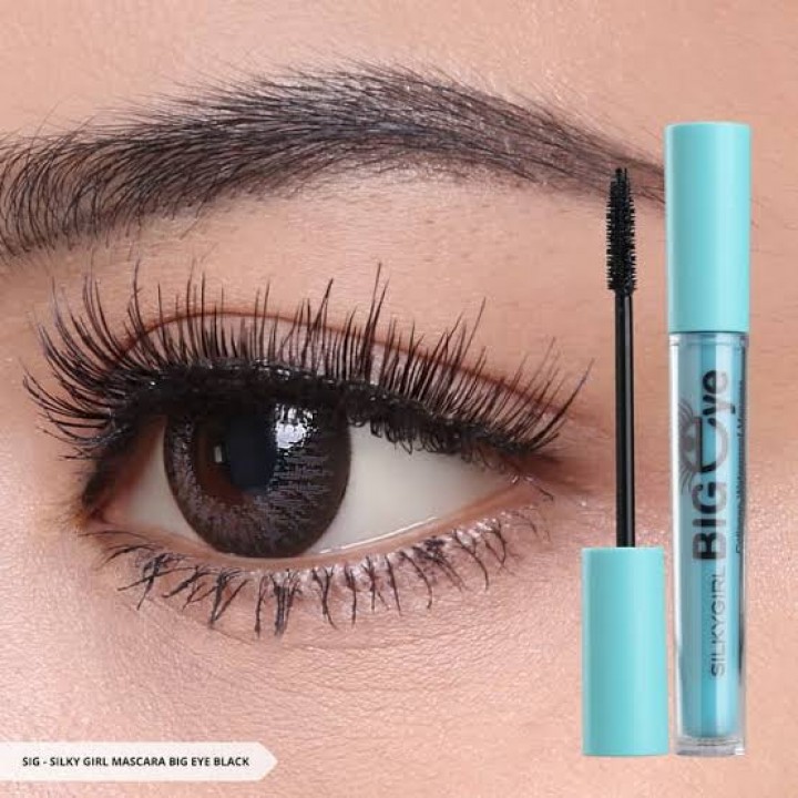 Mascara Silkygirl Big Eye Collagen Waterproof Làm Dài Và Cong Mi