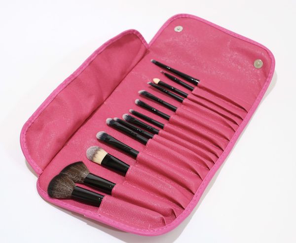 Bộ Cọ Vacosi Essential Brush 14 Cây Bóp Da Hồng - BC09