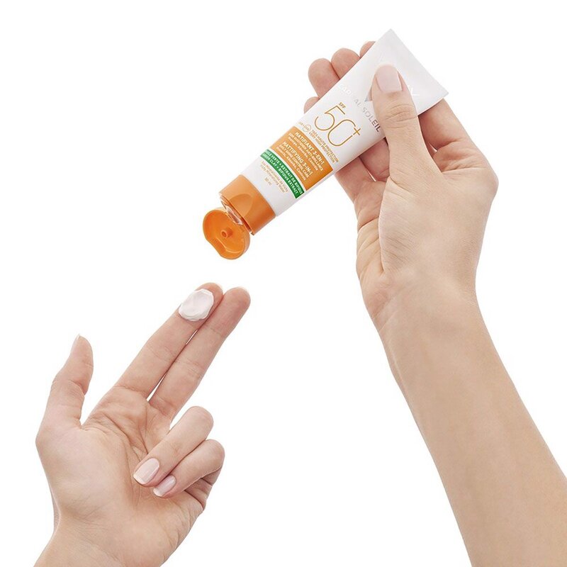Bộ Sản Phẩm Vichy Sạch Sâu Giảm Bã Nhờn & Chống Nắng Da Dầu Mụn 3 Món
