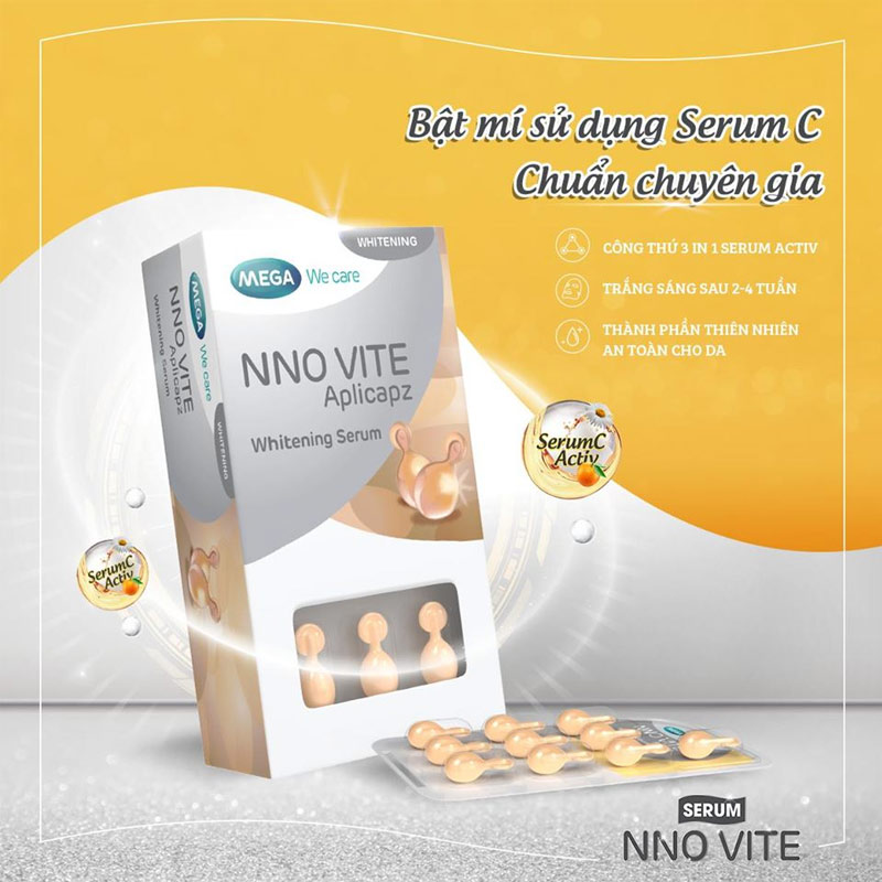 Tinh Chất MEGA WE CARE NNO Vite Whitening Dưỡng Sáng Da 30 Viên