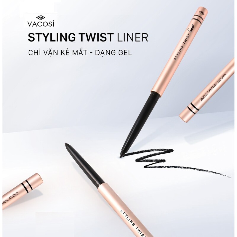 Chì Kẻ Mắt Vacosi Styling Twist Dạng Gel