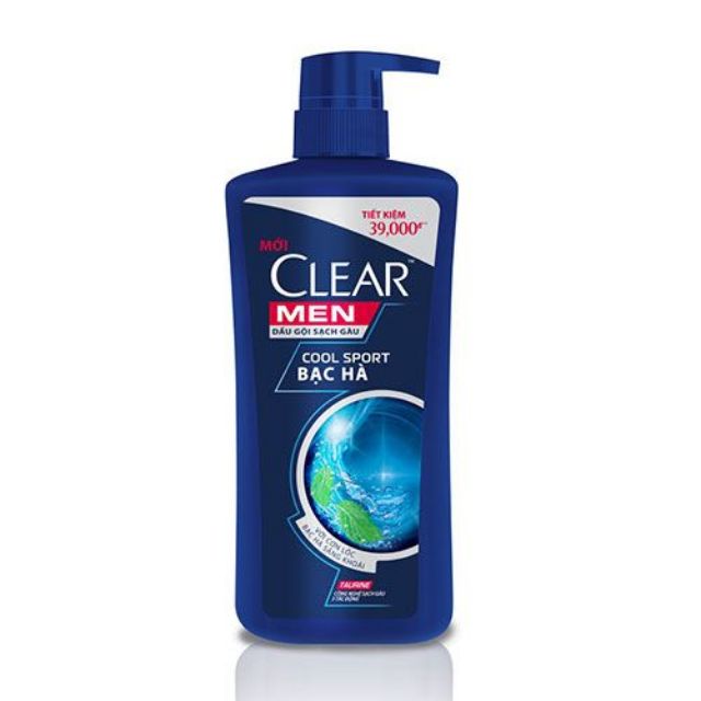 Dầu Gội CLEAR Men - Cool Sport Bạc Hà 630g