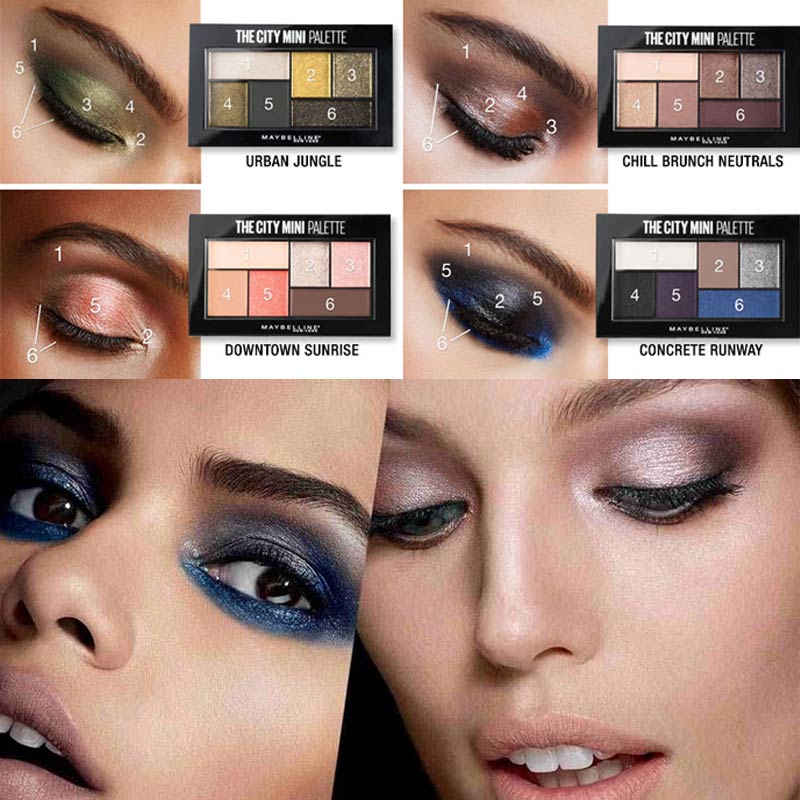 Phấn Mắt Maybelline 6 Ô The City Mini Palette - Chill Brunch Neutrals