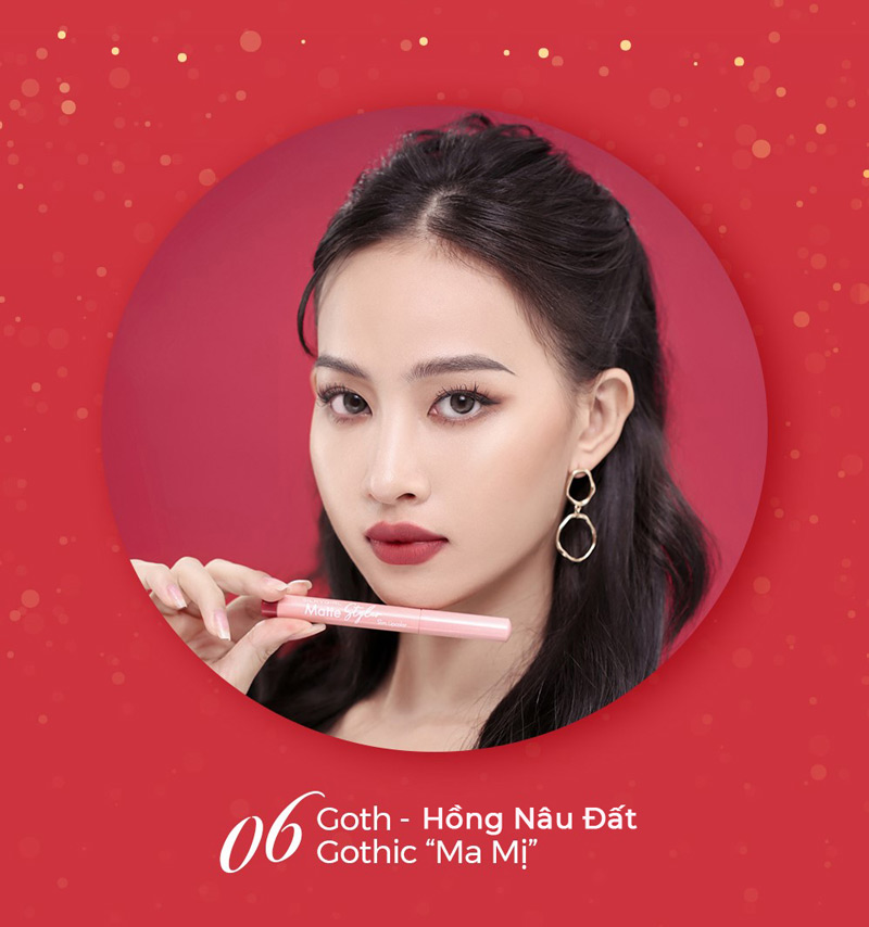 Son Bút Chì Silkygirl Matte Styler Slim Lipcolor 1.4g - 06 Goth