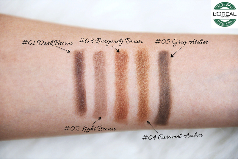 Chì Kẻ Mày Loreal 3 Trong 1 - Burgundy Brown
