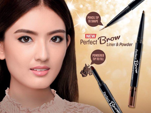 Chì Kẻ Mày Silkygirl Perfect Brow Liner & Powder 01 Natural Brown2 Đầu