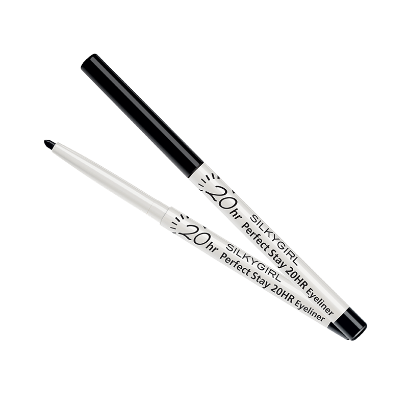 Chì Kẻ Mắt Silkygirl Perfect Stay 20HR - 01 Blackest Black