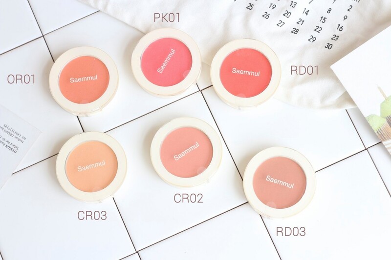 Phấn Má The Saem Saemmul Single Blusher - PK01