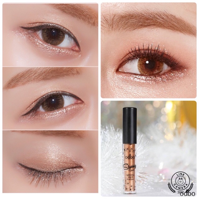 Nhũ Mắt Odbo Strong Series Sparkling Liquid Eyeliner 01