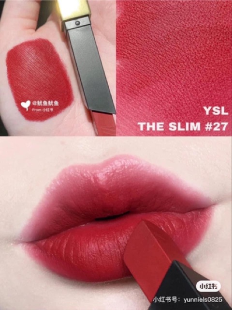 Son Thỏi YSL Rouge Pur Couture The Slim 27 Conflicting Crimson