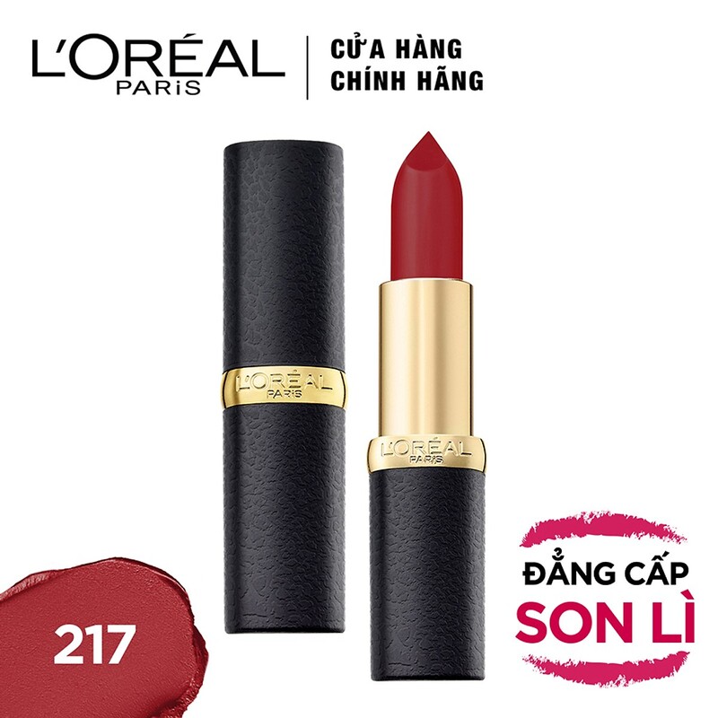 Son Thỏi L'Oreal Color Riche Matte Dạng Lì Mịn Môi  - 217