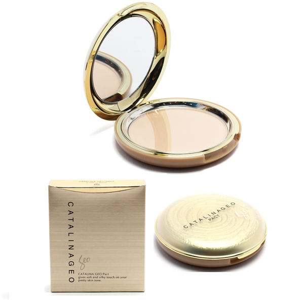Phấn Phủ Geo Catalina GEO Pact Vàng - 01 Natural Beige