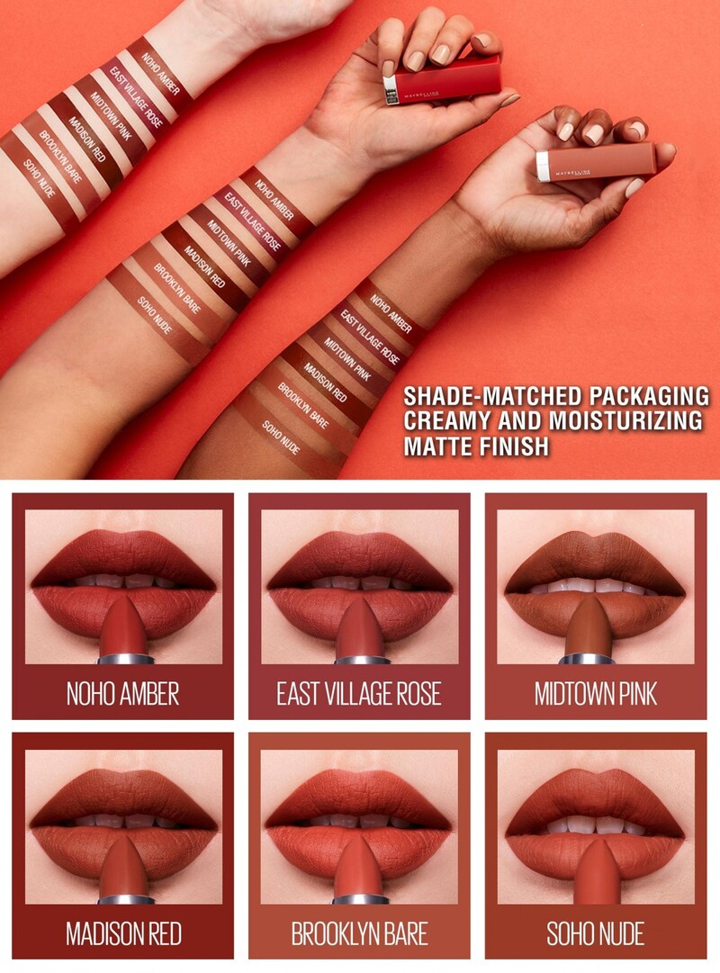 Son Thỏi Maybelline Color Sensational The Bricks City Heat - 01 