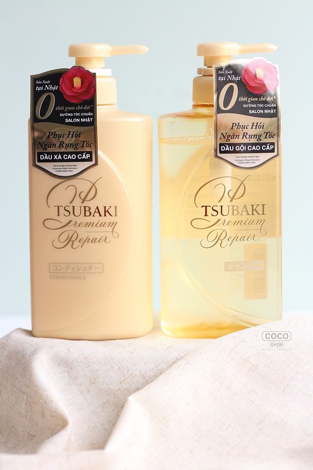Dầu Xả Tsubaki Premium Repair Conditioner Ngăn Ngừa Rụng Tóc 490ml