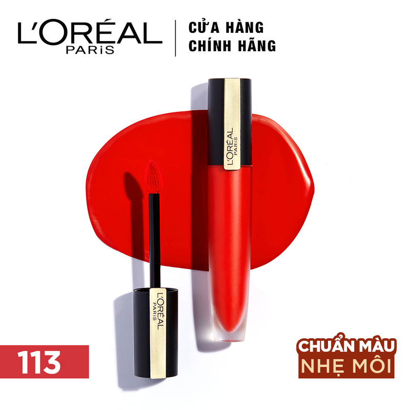 Son Kem Loreal Paris Rouge Signature Dạng Lì Nhẹ Môi 113