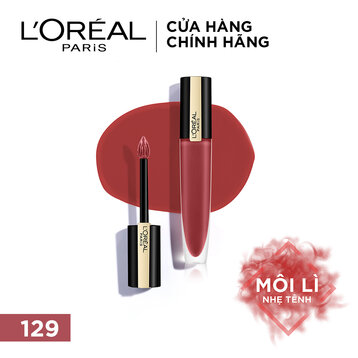 Son Kem Loreal Paris Rouge Signature Dạng Lì Nhẹ Môi 129