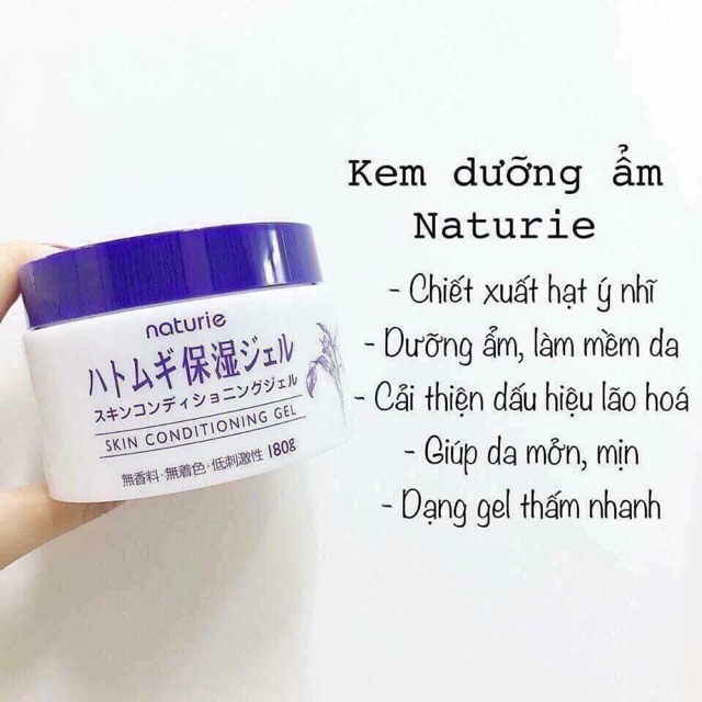 Gel Dưỡng Naturie Chiết Xuất Hạt Ý Dĩ 180g