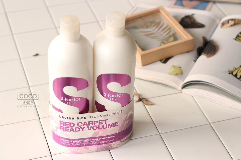 Bộ Gội Xả Tigi Trắng Red Carpet Ready Volume 750ml