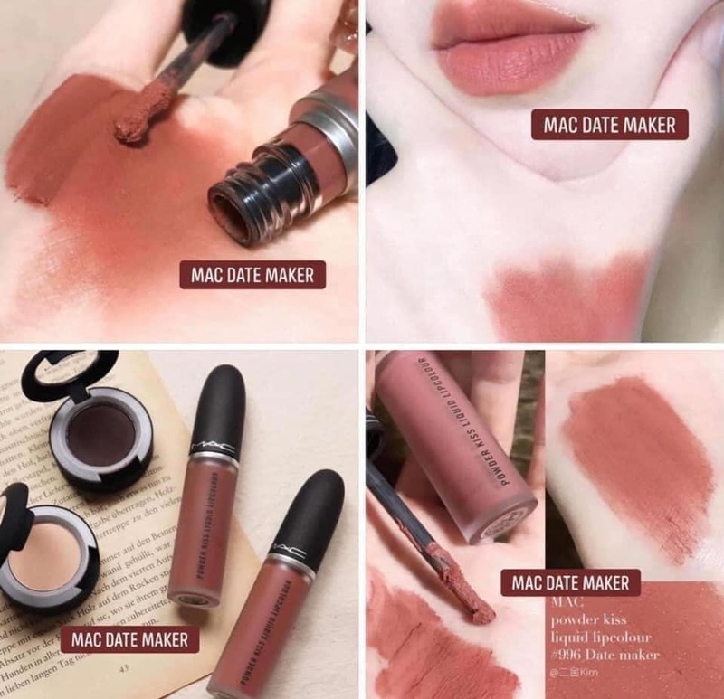 Son Kem MAC Powder Kiss Liquid Lipcolour 996 Date-Maker 5ml