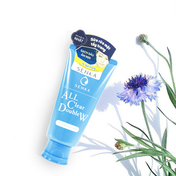 Sữa Rửa Mặt Senka All Clear Double W 2 Tác Dụng Tẩy Trang & Làm Sạch Da 120g