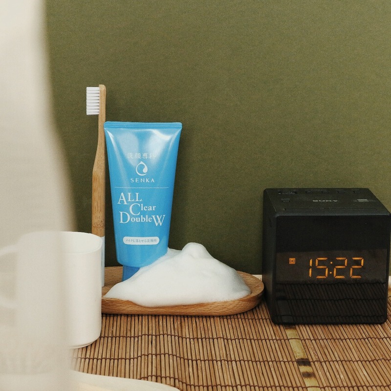 Sữa Rửa Mặt Senka All Clear Double W 2 Tác Dụng Tẩy Trang & Làm Sạch Da 120g