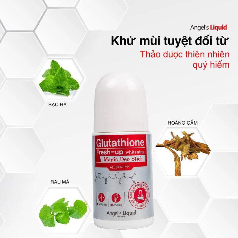 Lăn khử mùi dưỡng trắng Angle's Liquid 60ml