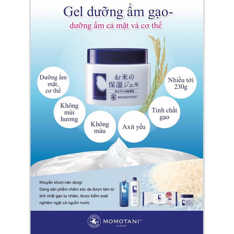 Kem Dưỡng Meishoku Momotani White Moisture Dưỡng Trắng Da 230g
