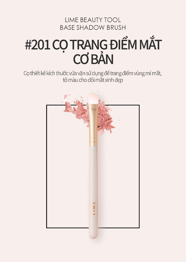 Cọ Trang Điểm Lime 201 Trang Điểm Mắt Cơ Bản