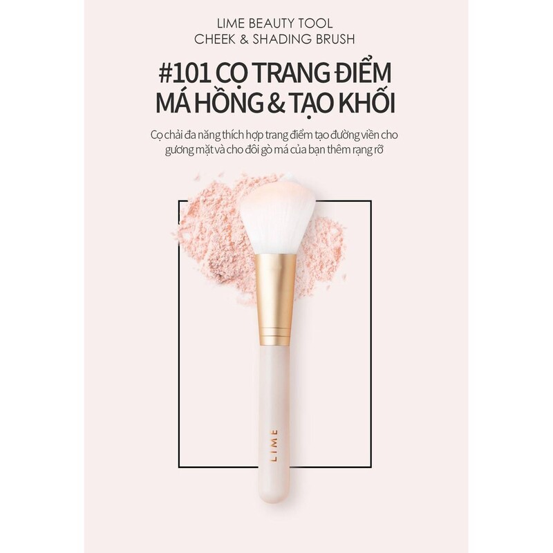 Cọ Trang Điểm Má Hồng Và Tạo Khối Lime 101