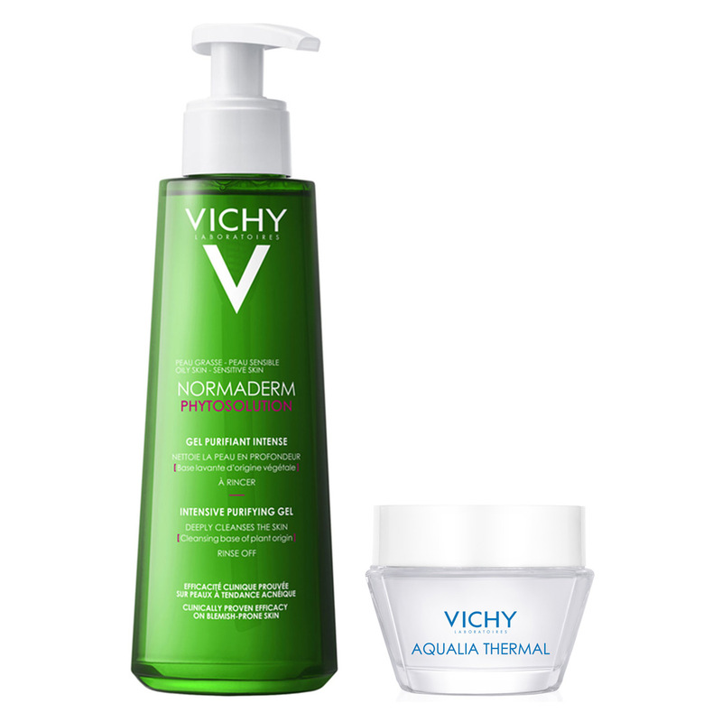 Bộ Sản Phẩm Vichy Gel Rửa Mặt Sạch Sâu & Kem Dưỡng Cấp Nước